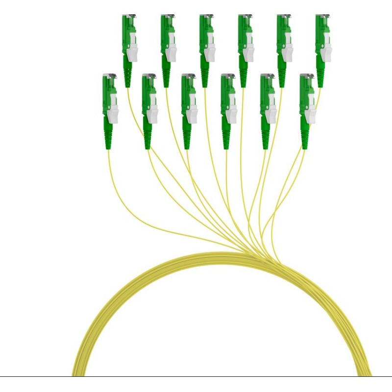 LWL-Pigtail-E2000(APC 8Grad), 9/125u,2mtr.Monomode - 67260 - 1