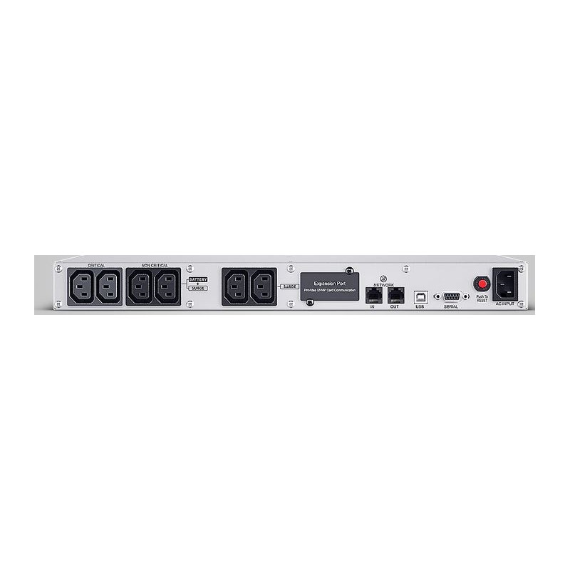 CyberPower USV, PFC-Serie, 19" 1HE, 1000VA/600W, Line-Interactive, reiner Sinus, USB/RS232, - 247925 - 2