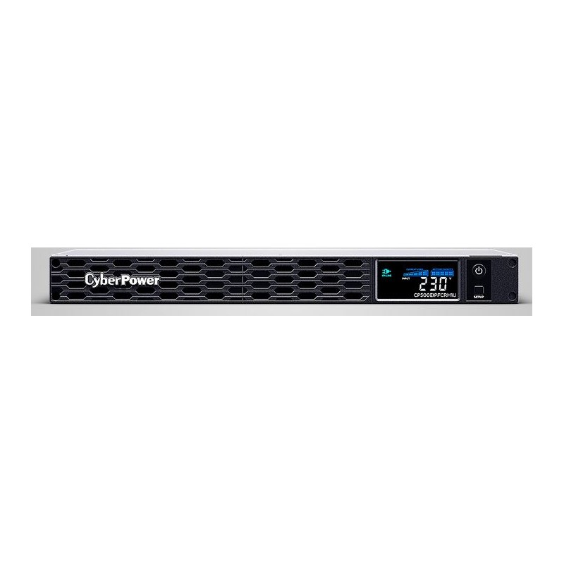 CyberPower USV, PFC-Serie, 19" 1HE, 500VA/300W, Line-Interactive, reiner Sinus, USB/RS232, - 247942 - 1
