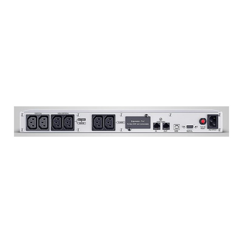 CyberPower USV, PFC-Serie, 19" 1HE, 500VA/300W, Line-Interactive, reiner Sinus, USB/RS232, - 247942 - 2