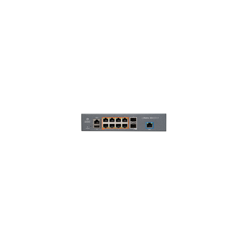 Cambium Switch full managed Layer2/3 10 Port  8x 1 GbE  PoE Budget 100 Watt  8x PoE at  2x SFP  10  Lüfterlos, cnMaestro 