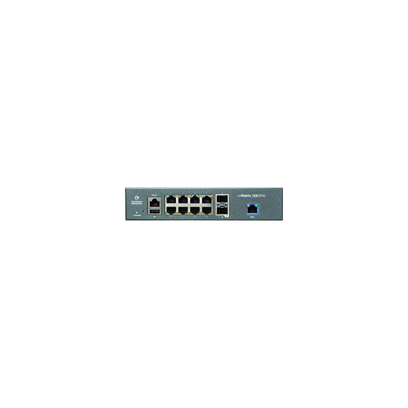 Cambium Networks cnMatrix, 8x Ethernet Switch, 2x SFP, EX2010 Cambium Networks - Artmar Electronic & Security AG