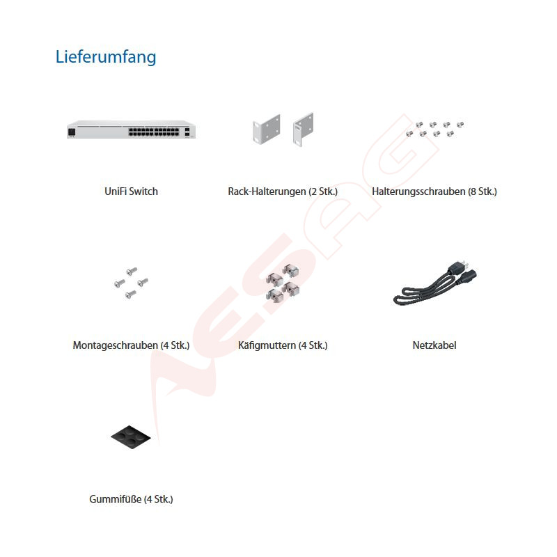Ubiquiti UniFi Switch Pro / 24 Port / 400W / PoE++ / 2 SFP+ Ports / USW-Pro-24-POE Ubiquiti - Artmar Electronic & Security AG 