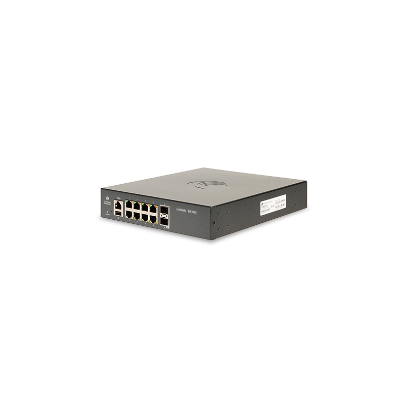 Cambium Networks cnMatrix, 8x Ehternet Switch, 2x SFP, EX1010 Cambium Networks - Artmar Electronic & Security AG 