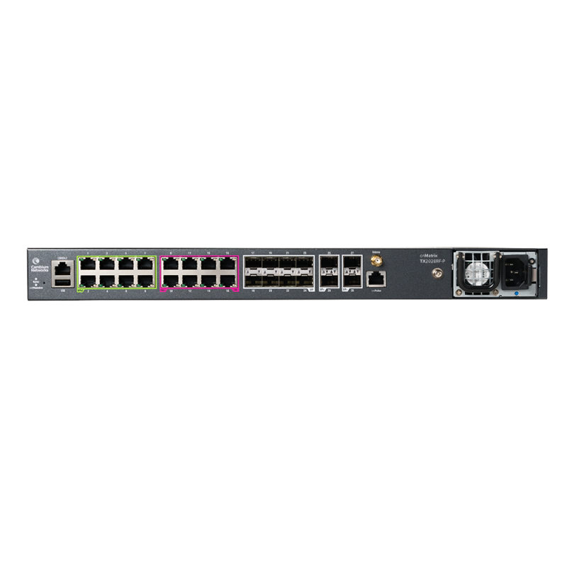 Cambium Networks cnMatrix TX 2028RF-P - POE Switch 28 16 x 1gbps, 8 x SFP, and 4 SFP+ Cambium Networks - Artmar Electronic & Sec