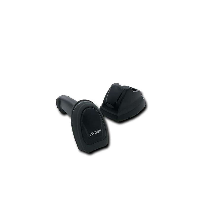 Cash register barcode scanner AS-3310 - High-end wireless 2D barcode scanner, Bluetooth, USB-KIT, black - 249428 - 3