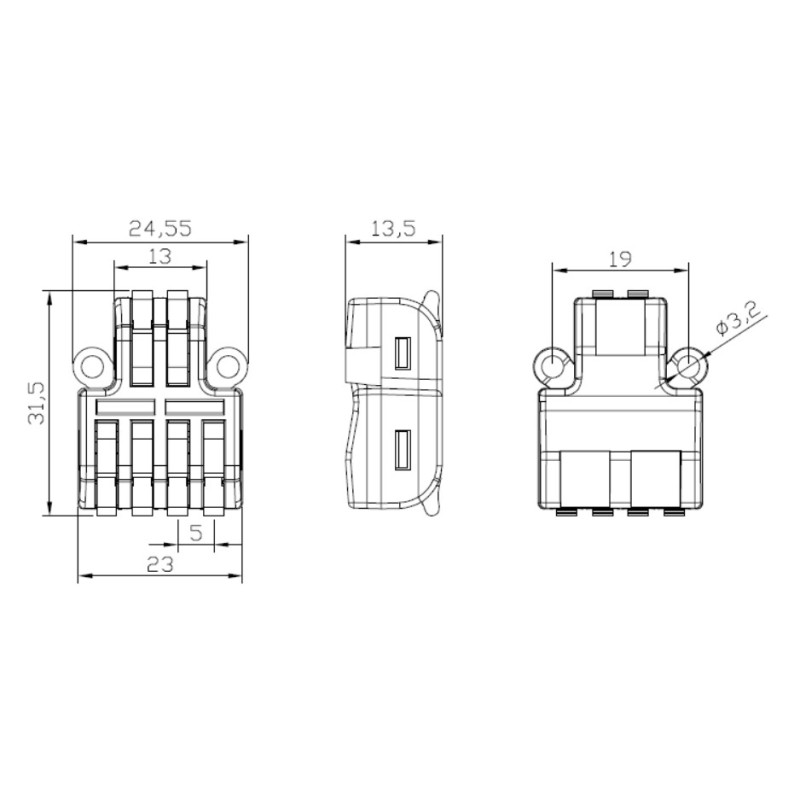 Synergy 21 indoor cable connector 3in - 6out - 250038 - 2