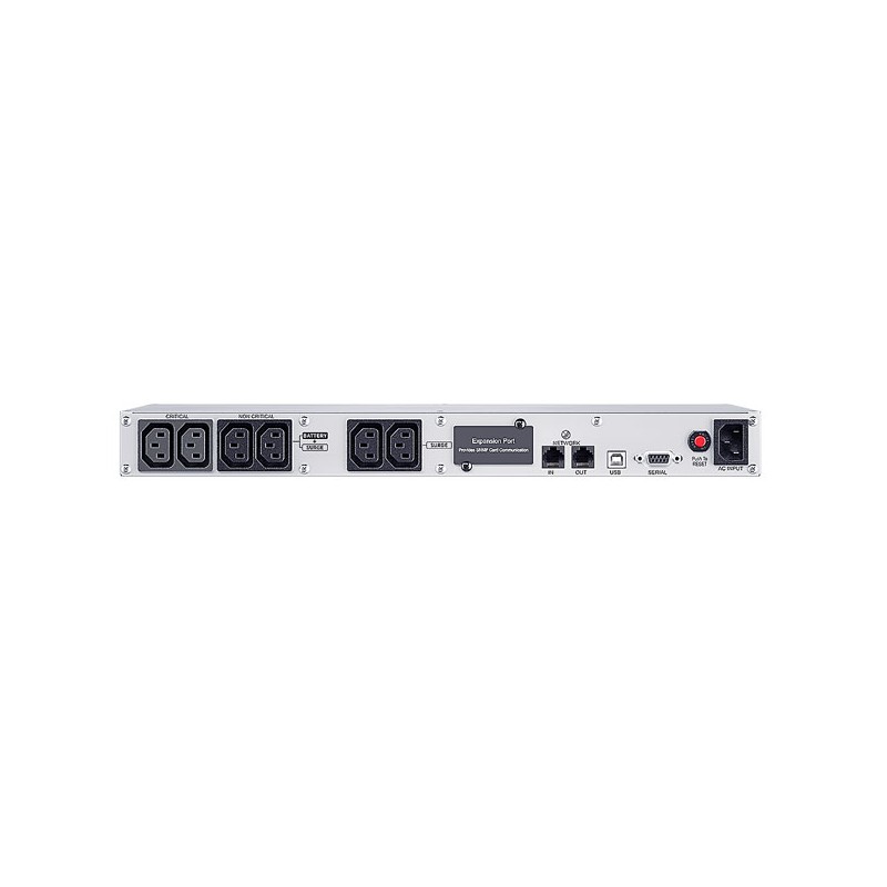 CyberPower UPS, PFC series, 19" 1U, 500VA/300W, line-interactive, pure sine, USB/RS232, - 247942 - 4
