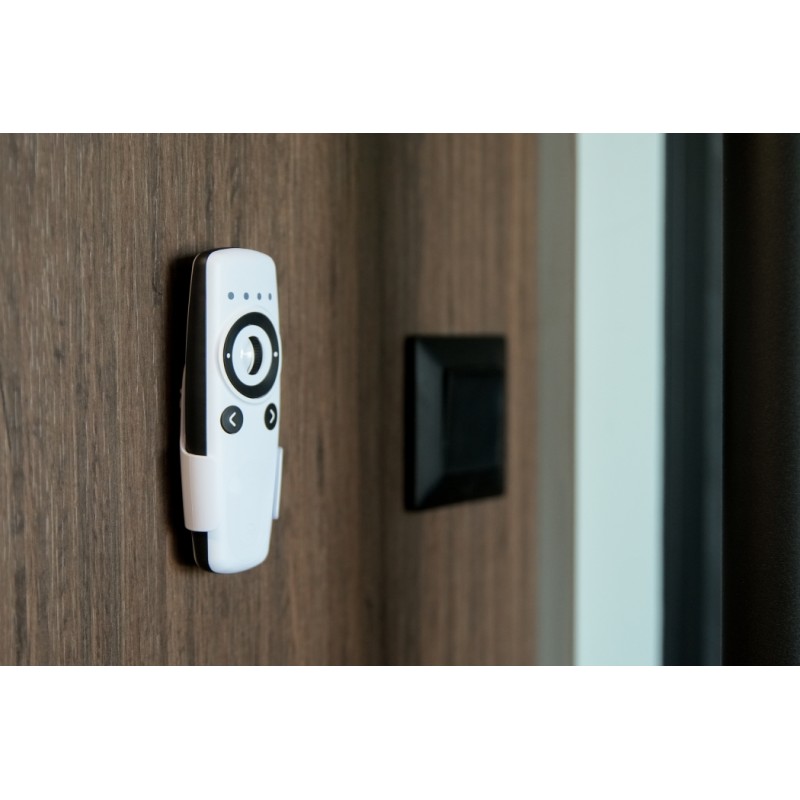 Shelly · Plug & Play · "Blu Remote Control ZB white" · Fernbedienung inkl. Halterung · BT · Zigbee · 4 Kanäle · Gestensteuerung 
