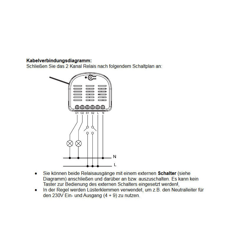 LUPUS - 2 Channel Relay with ZigBee Repeater