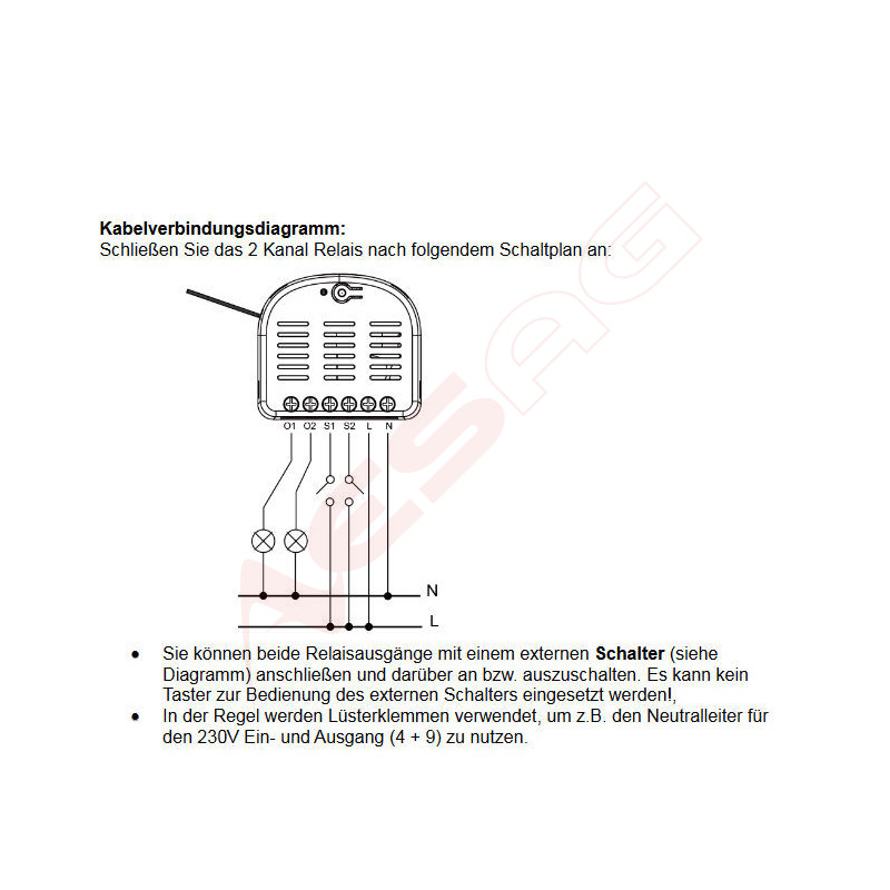 LUPUS - 2 Channel Relay with ZigBee Repeater