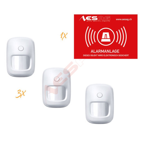 LUPUSEC - PIR motion detector V2 SET of 3