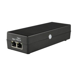 PoE Injector - Input/Output RJ45 10/100/1000 Mbps - Power 30 W - Maximum distance 100 m - PoE/PoE+ IEEE802.3af/at - Sta - INJ-PO