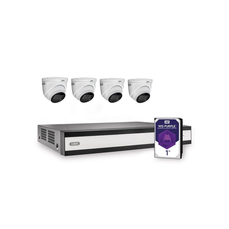 ABUS Analog HD video surveillance 4-channel hybrid complete set