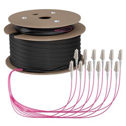 LWL-Kabel, Trunkkabel U-DQ(ZN)BH 8G 50/125, LC/LC OM4 180m