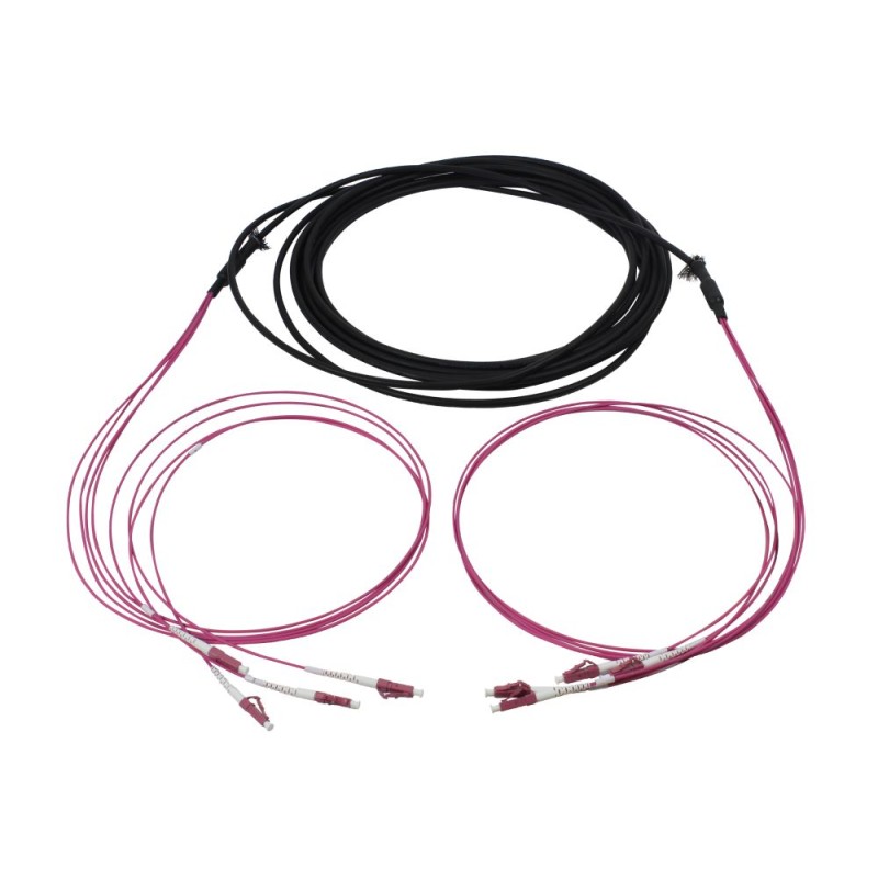 Fiber optic cable, trunk cable U-DQ(ZN)BH 4G 50/125, LC/LC OM4 10m, ring, Synergy21 - 207851 - 1