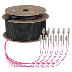 LWL-Kabel, Trunkkabel U-DQ(ZN)BH 12G 50/125, LC/LC OM4 10m - 234231 - 1