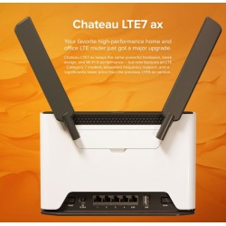 MikroTik Chateau LTE7 ax with two wireless interfaces (2.4 and 5 Ghz), 4x Gigabit, 1x 2.5 GB, S53UG+5HaxD2HaxD-TC&R11e-LTE7 - 25