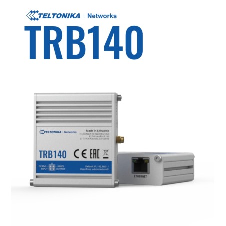Teltonika - Gateway - TRB140 - LTE CAT4 RJ45 - eSIM - 252557 - 1
