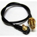 ALLNET Antennen-Pigtail SMA (F) auf CRC9, 15cm~35cm - 158572 - 2