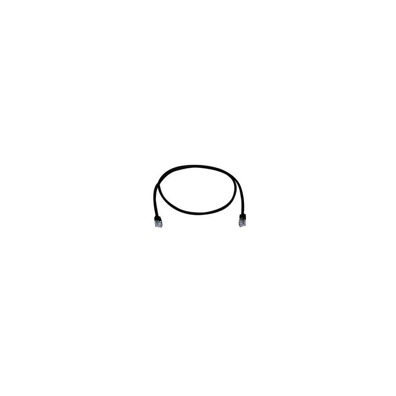 Telegärtner Patchkabel CAT5e, 5m, schwarz, FTP(F/UTP), kurze Tülle, - 136895 - 2