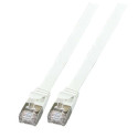 Patchkabel RJ45, CAT6A 500Mhz, 1.5m, grau, U/FTP, flach, - 152274 - 2