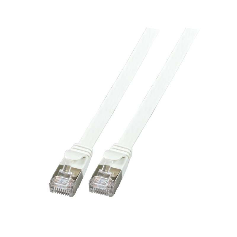 Patchkabel RJ45, CAT6A 500Mhz, 1.5m, grau, U/FTP, flach, - 152274 - 2