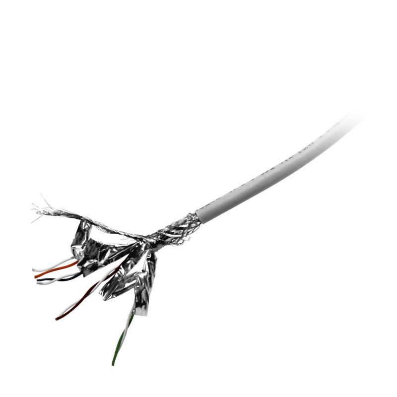 Cable 500MHz, CAT6A, S-STP(S/FTP), patch cable(flex), gray, Hal, 305m pull out box, Synergy21, - 178374 - 3