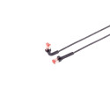 Patchkabel RJ45, CAT6A 500Mhz, 3m, schwarz U-STP(U/FTP) TPE, biegbare Stecker 90Grade, - 222655 - 4