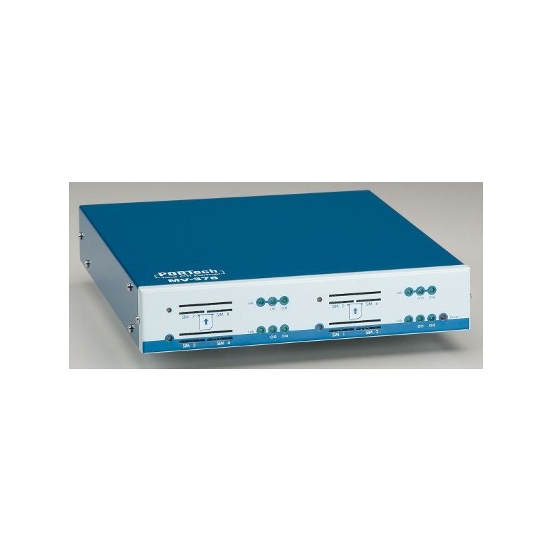Portech GSM/UMTS - VoIP Gateway 8x SIM / 1x LAN MV-378-4G - 194986 - 2