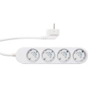 Shelly · Plug & Play "Power Strip 4 Gen4" · Smarte Steckdosenleiste · 4x 12A · Messfunktion · WLAN · Zigbee · Matter · BT · weiß