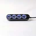 Shelly · Plug & Play "Power Strip 4 Gen4" · Smarte Steckdosenleiste · 4x 12A · Messfunktion · WLAN · Zigbee · Matter · BT · schw