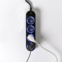 Shelly · Plug & Play "Power Strip 4 Gen4" · Smarte Steckdosenleiste · 4x 12A · Messfunktion · WLAN · Zigbee · Matter · BT · schw