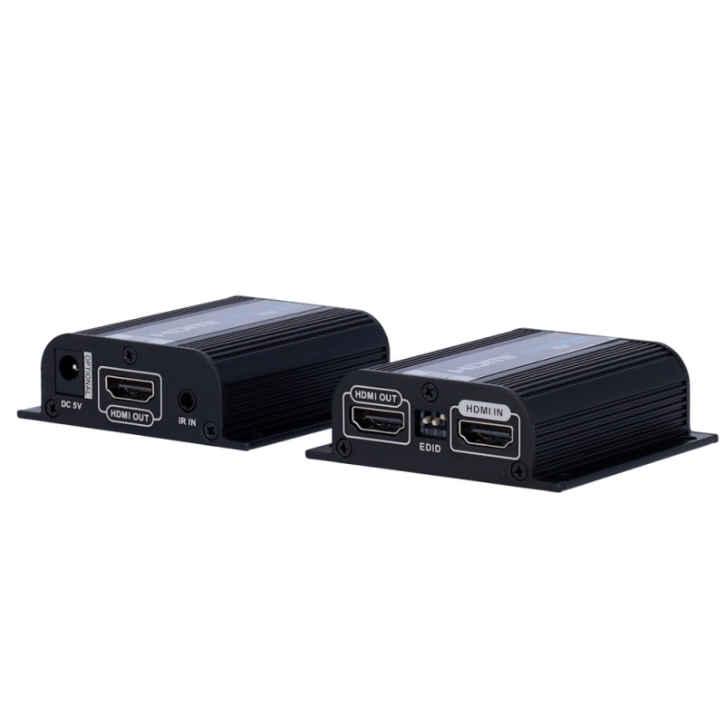 HDMI-Signalverlängerung - Reichweite 40 m - Auflösung 4K - Erlaubt 1 Verbindungen:1 - HDMI-Schleifenausgang - POC - Kabel-Stromv
