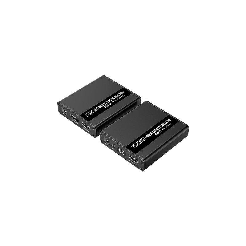 HDMI Signal KVM Extender - Reichweite 40 m - Auflösung 4K - Erlaubt 1 Verbindungen:1 - HDMI-Schleifenausgang - HDMI-KVM-EXT-40M 
