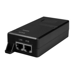 PoE-Injektor - Eingabe/Ausgabe RJ45 10/100/1000 Mbps - Leistung 60 W - Maximale Entfernung 100 m - PoE/PoE+/Hi-PoE IEEE802.3af/a