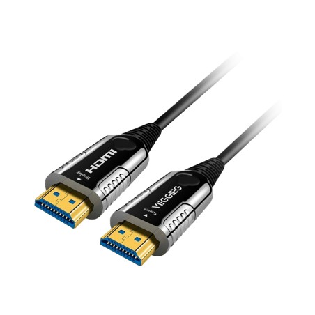 HDMI-Glasfaserkabel - HDMI Typ A Stecker - Unterstützt 4K@60 Hz - 50 m - Kabel ist nicht umkehrbar - Farbe schwarz - HDMI-OPTICA
