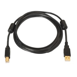 USB-Kabel 2.0 - Für Drucker - Stecker Typ A/M-B/M - Länge 3 m - Hohe Qualität - Farbe schwarz - USB1-3-P - 1