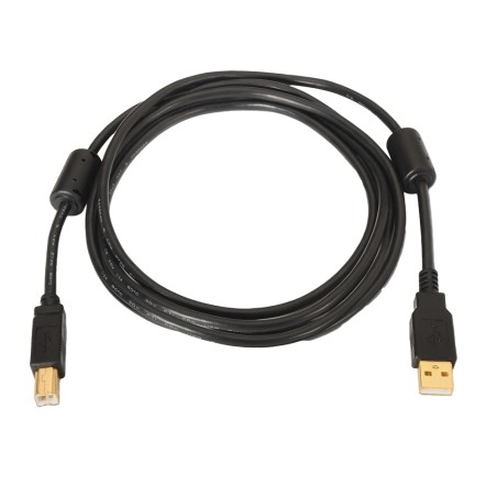 USB-Kabel 2.0 - Für Drucker - Stecker Typ A/M-B/M - Länge 3 m - Hohe Qualität - Farbe schwarz - USB1-3-P - 1