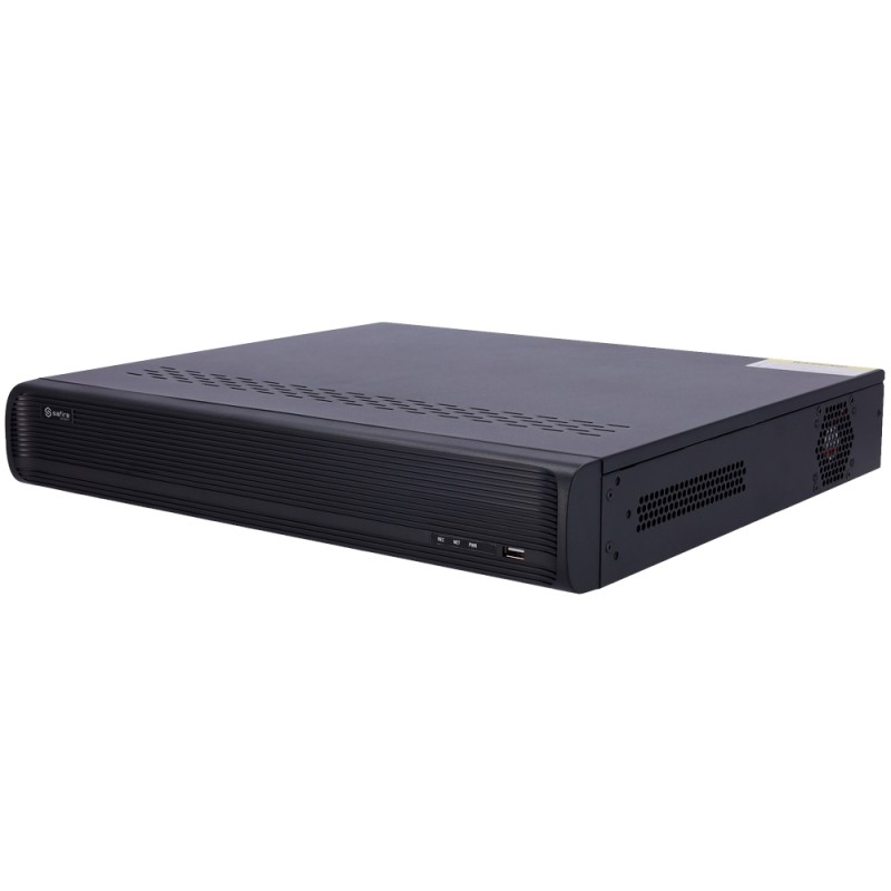 Safire Smart - Grabador NVR para cámaras IP gama B2 - 32CH vídeo | Compresión H.265+ - Resolución hasta 8Mpx | Ancho de banda 19
