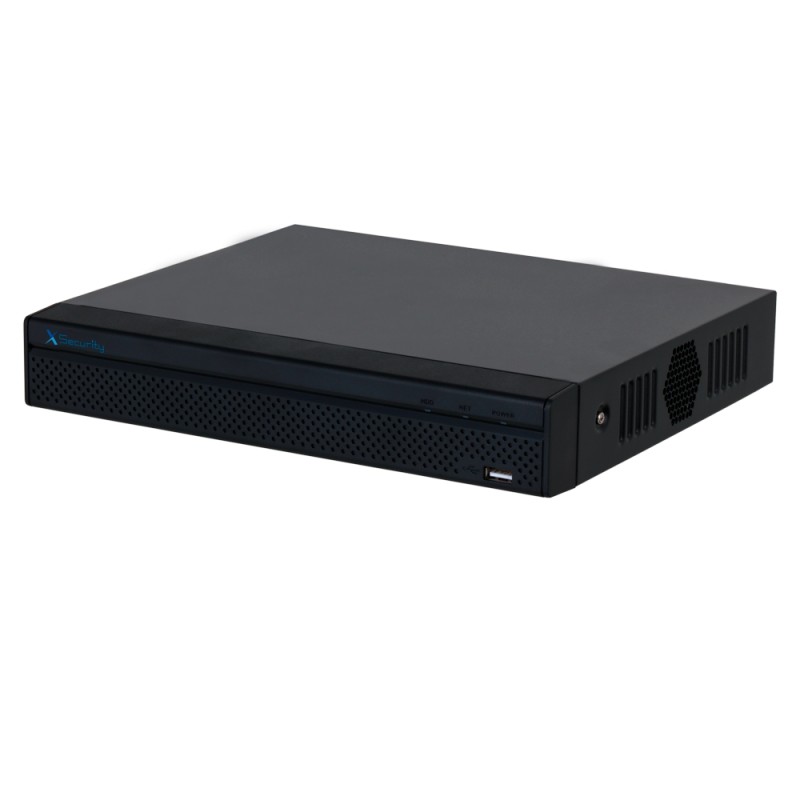 X-Security AI IP recorder - 4 CH IP video | 4 CH PoE - Maximum recording resolution 12 Mpx - Bandwidth 80 Mbps - HDMI and V - XS
