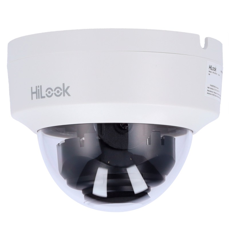 HiLook - IP dome camera - Resolution 2 megapixel (1920x1080) - Lens 2.8 mm - IR 20 m | PoE IEEE802.3af - Suitable for indoor use