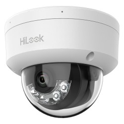HiLook - IP-Dome-Kamera - Auflösung 4 Megapixel (2560x1440) - Linse 2.8 mm | Integriertes Mikrofon - Hybridlicht 30 m | PoE IEEE