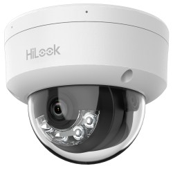 HiLook - IP-Dome-Kamera - Auflösung 4 Megapixel (2560x1440) - Linse 2.8 mm | Integriertes Mikrofon - Hybridlicht 20 m | PoE IEEE
