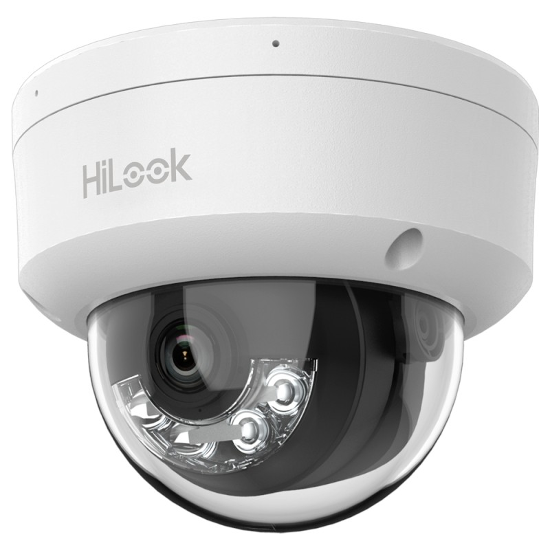 HiLook - IP-Dome-Kamera - Auflösung 6 Megapixel (3200x1800) - Linse 2.8 mm | Integriertes Mikrofon - Hybridlicht 30 m | PoE IEEE