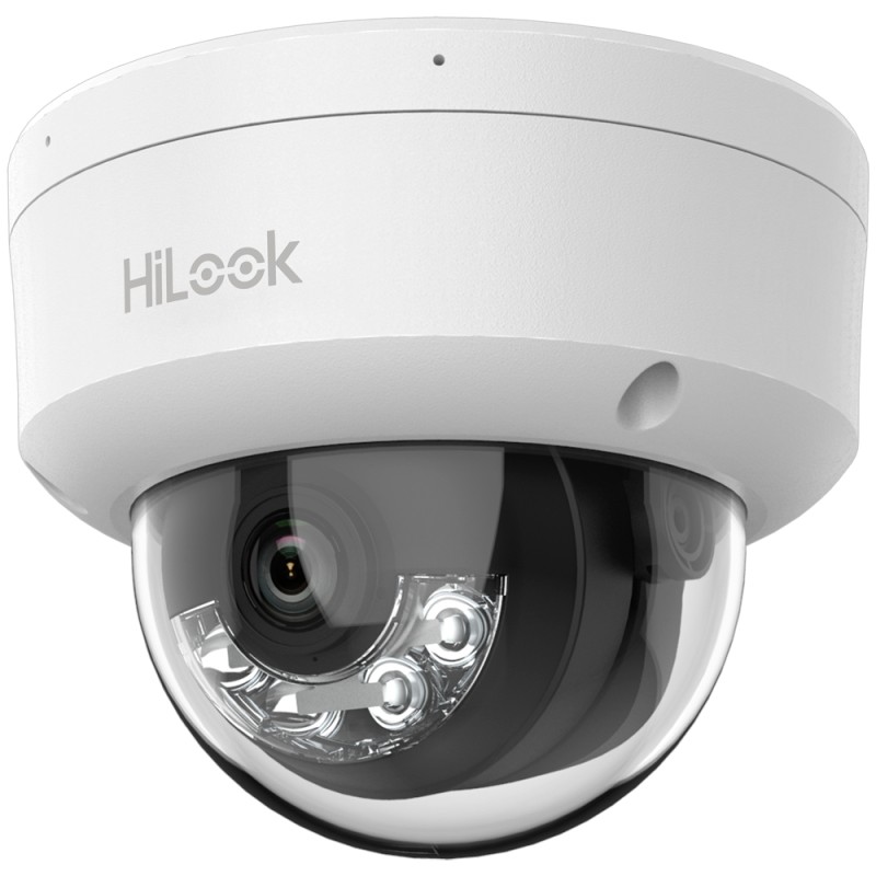 HiLook - IP-Dome-Kamera - Auflösung 8 Megapixel (3840x2160) - Linse 2.8 mm | Integriertes Mikrofon - Hybridlicht 30 m | PoE IEEE