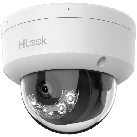 HiLook - IP-Dome-Kamera - Auflösung 8 Megapixel (3840x2160) - Linse 2.8 mm | Integriertes Mikrofon - Hybridlicht 30 m | PoE IEEE