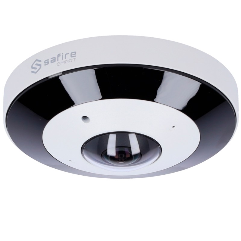 Safire Smart - Fisheye IP dome camera series I1 - Resolution 12 megapixel (4000x3000) - Lens 1.65 mm, wide angle 360º - Audio, -