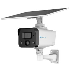 Bullet-Kamera 4G AOV (Video 24/7)) - 1/3" Progressive Scan CMOS - 4MP | Objektiv 3.6 mm | DWDR | P2P - Inklusive Photovoltaik-Pa