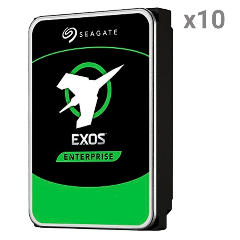 Seagate Hard Drive - 10 units | 8 TB capacity each - SATA III interface 6 Gb/s - Model ST8000NM017B - Designed for - 10XHD8TB-S-